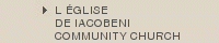 LGLISE |DE IACOBENI |COMMUNITY CHURCH